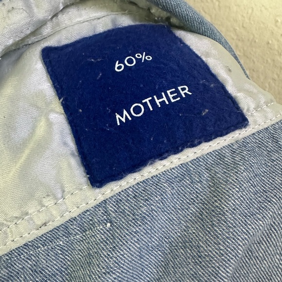 Rare Mother   …60% Mother recycled denim capsule … jacket/ shirt NWOT - Picture 4 of 16